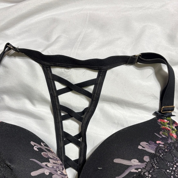 Lane Bryant Black Floral Lace Bra - Picture 4 of 6